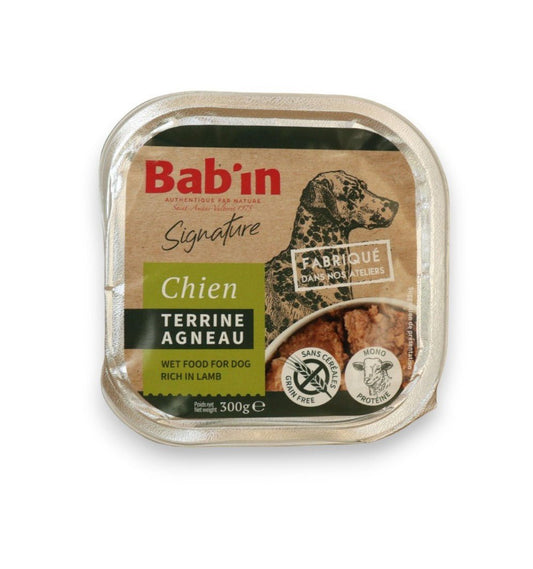 BAB'IN Terrine Chien - Agneau / 300g Boutique Naturelle le Cani Domaine