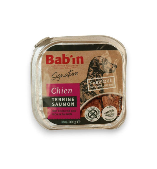 BAB'IN Terrine Chien - Saumon / 300g Boutique Naturelle le Cani Domaine